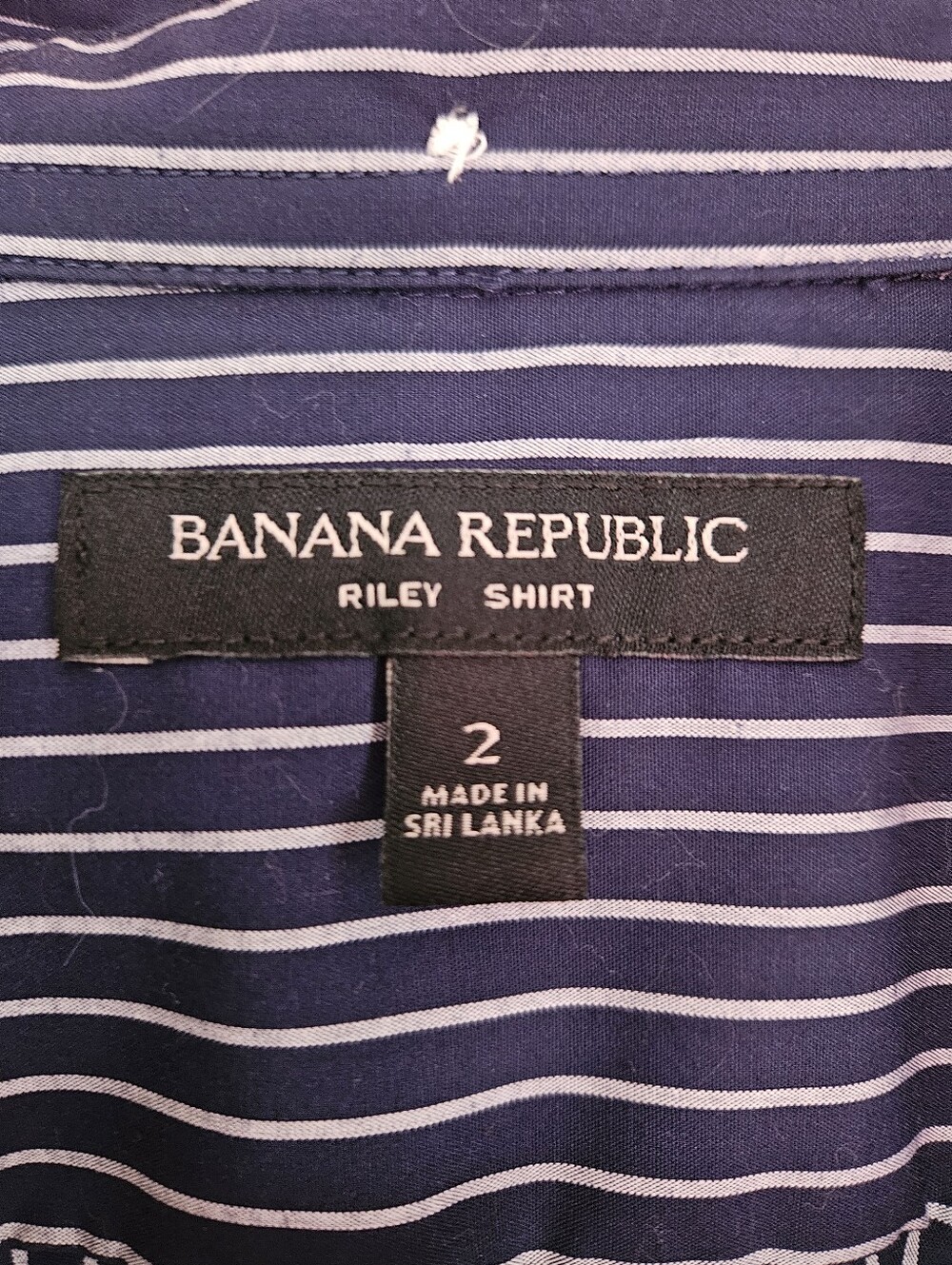 Banana Republic Riley Striped Tailored Shirt 2 - Picture 2 of 5